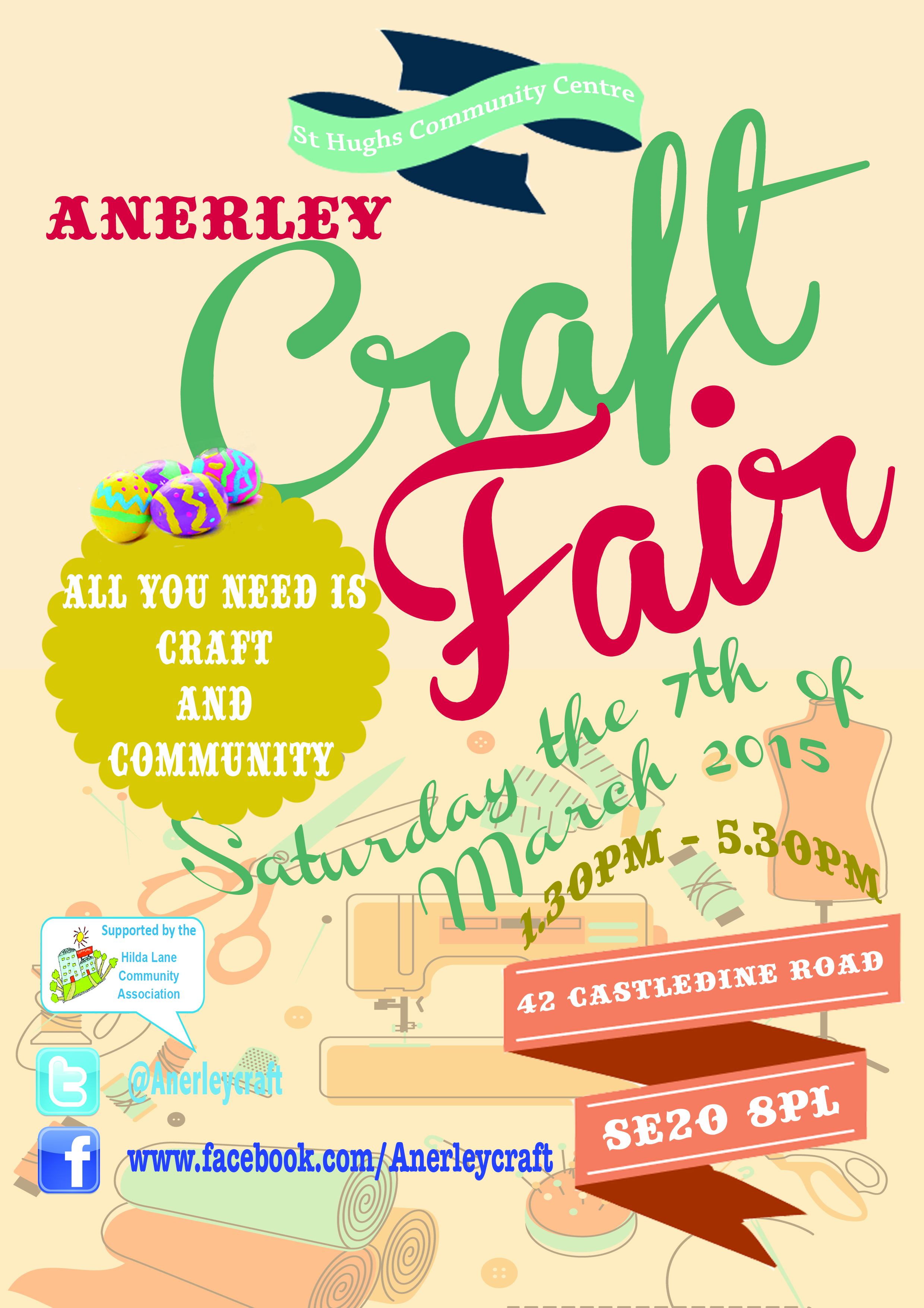 Anerley Craft Mothers Day and Easter Fair - Saturday 7th March 2015